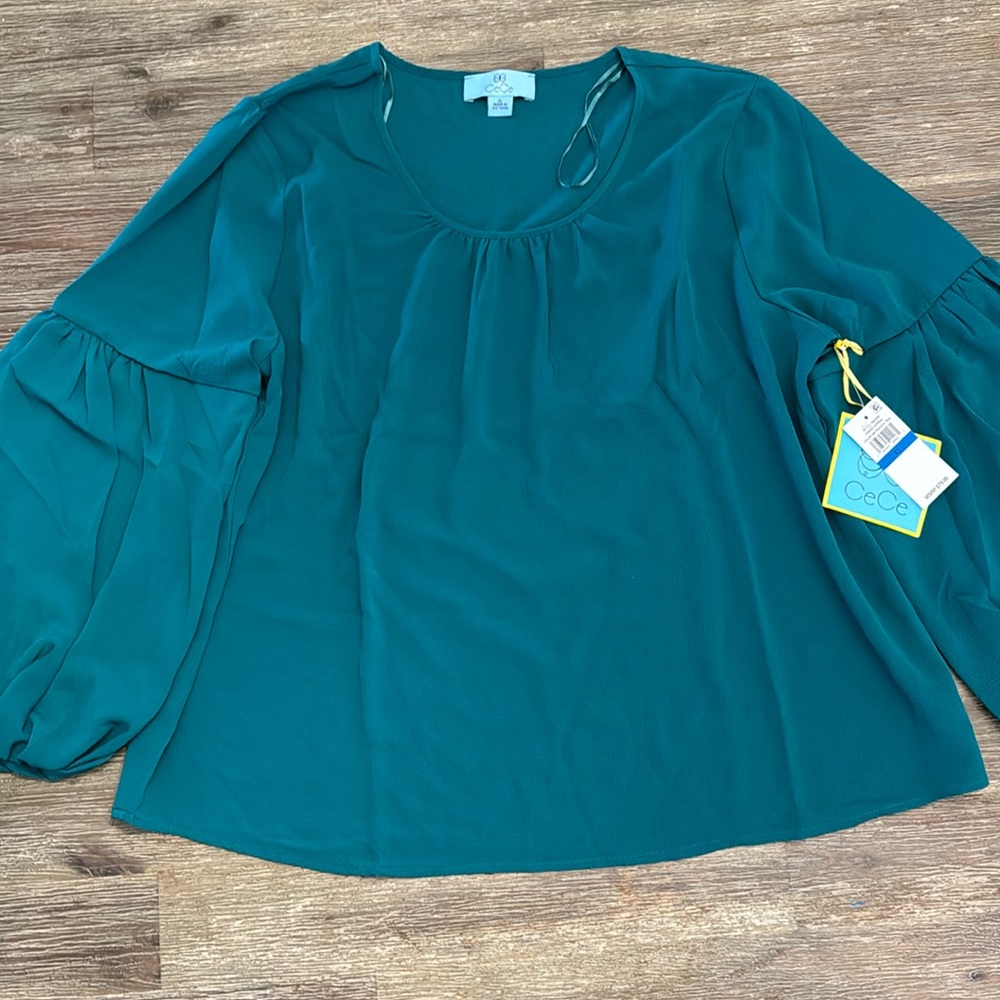 Cece balloon sleeve blouse